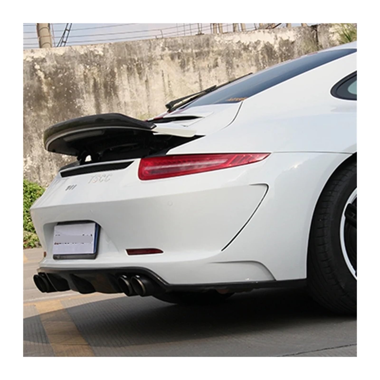 【205】ポルシェカレラ車の装飾テールウィングVRTスタイルブラックカーボン Amazon | ポルシェ カレラ 911 991 2012-2015 VRS 911 V-RTスタイル